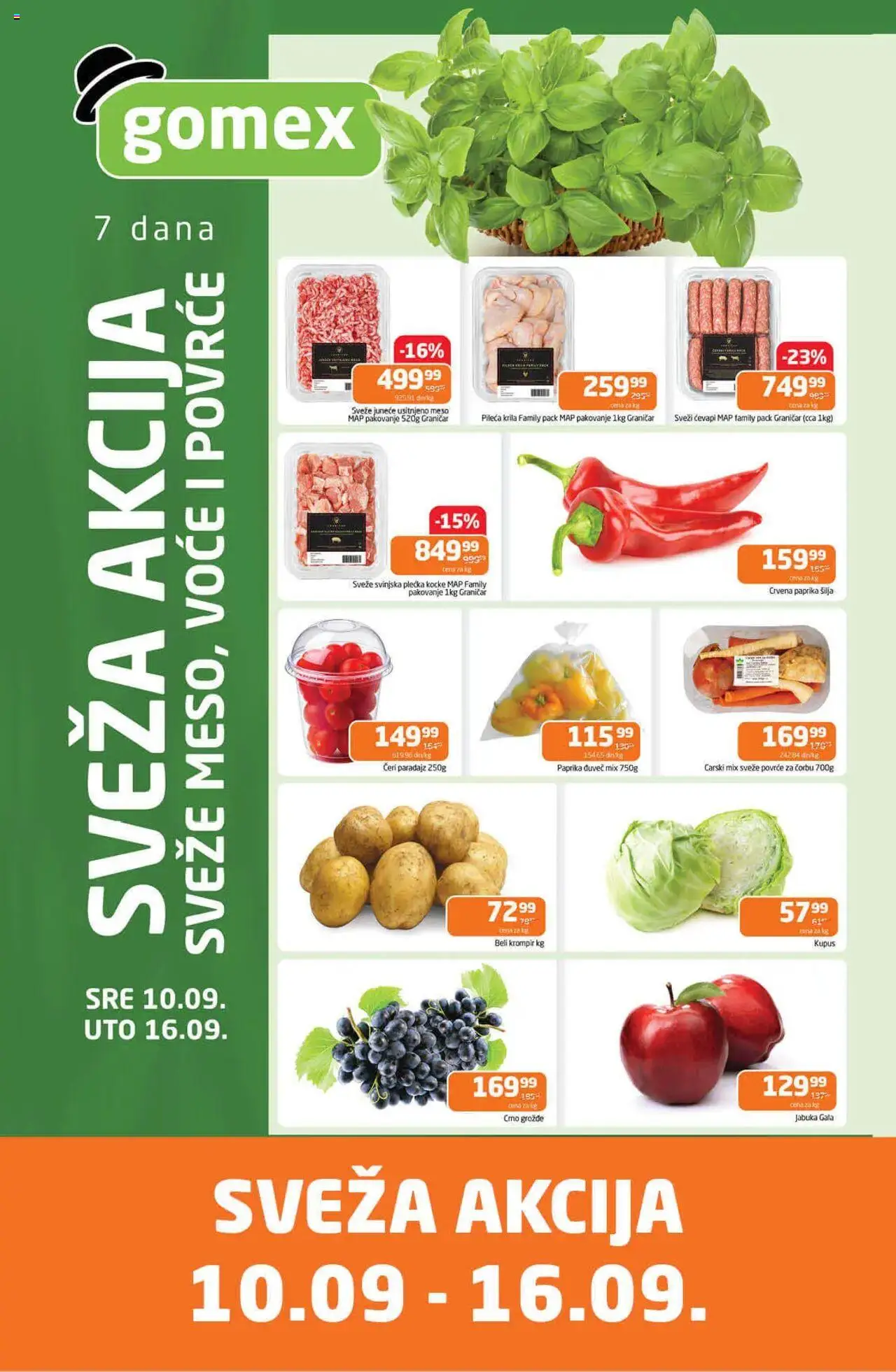 Gomex katalog važi od 10.09.2025 - stranica 1