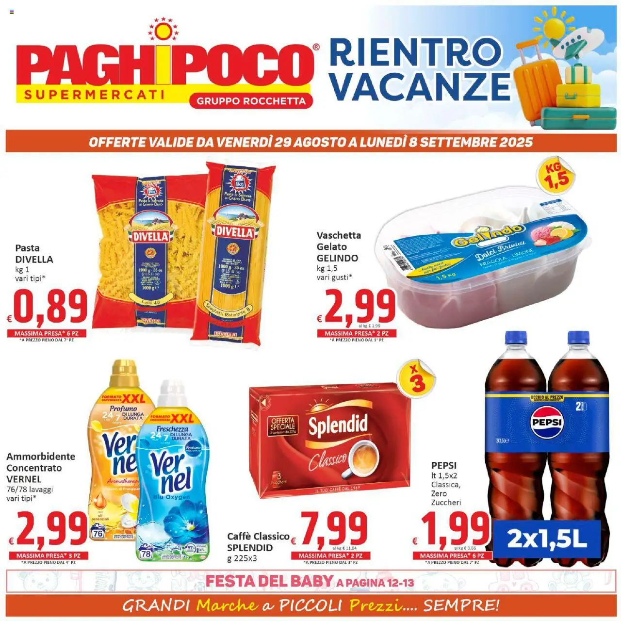 Volantino Paghi Poco valido da 29/08/2025 numero di pagina 1
