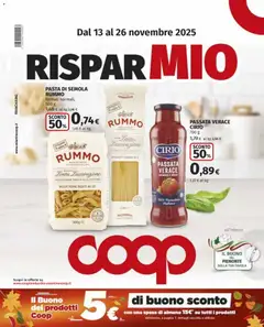 Anteprima dell'opuscolo Volantino Nova Milanese dal negozio COOP valido da 13/11/2025