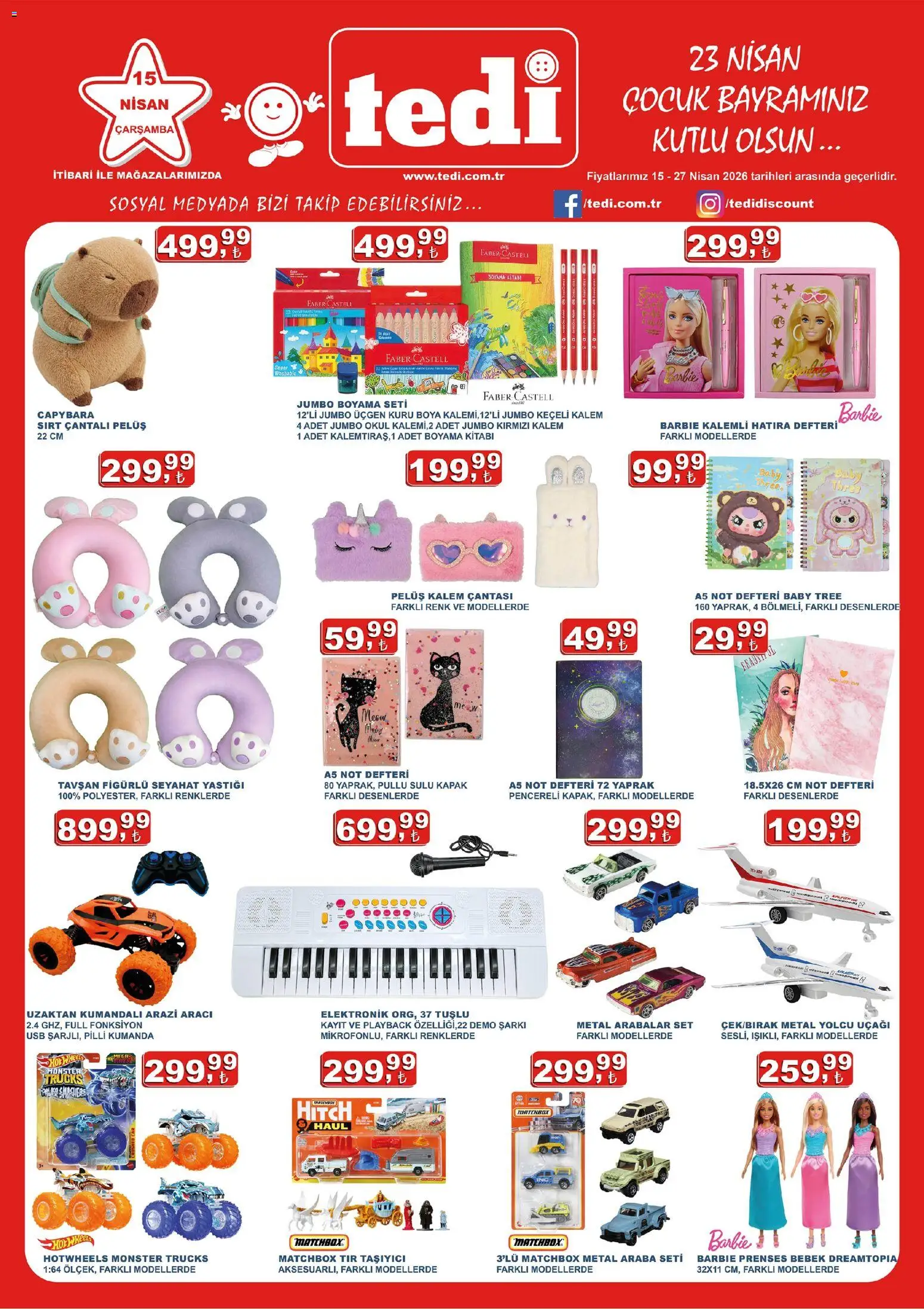 Tedi Tedi Katalog 15.04.2026 - Broşürünün önizlemesi