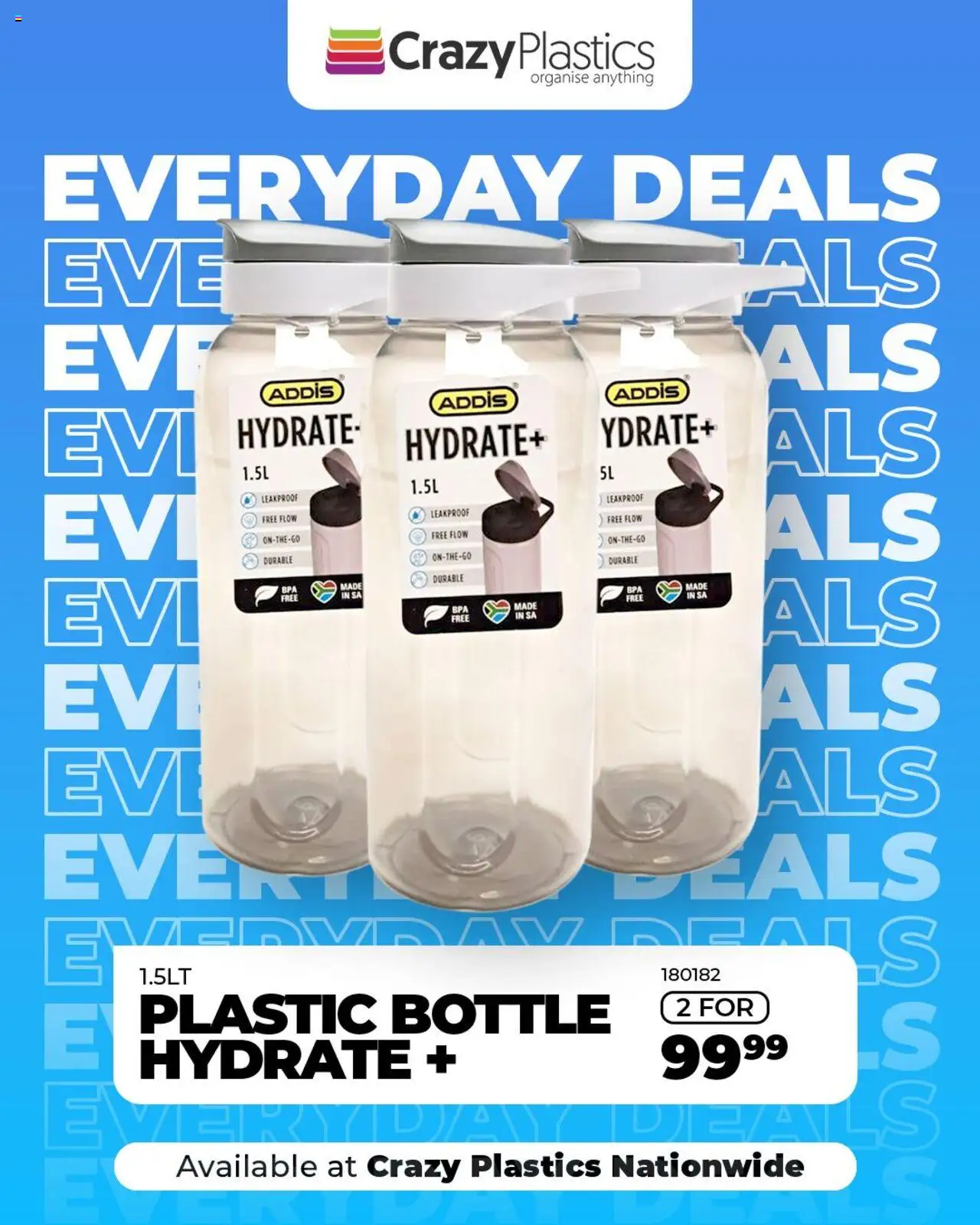 Crazy Plastics Everyday Deals from 29/07 - 30/07/2025 > Promotions