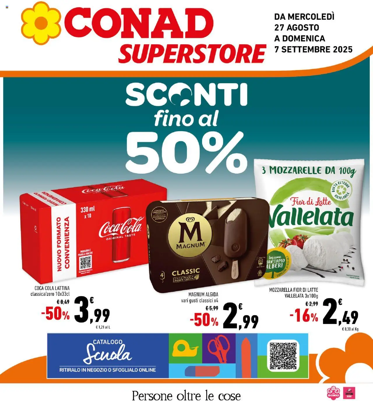 Volantino Conad valido da 27/08/2025 numero di pagina 1