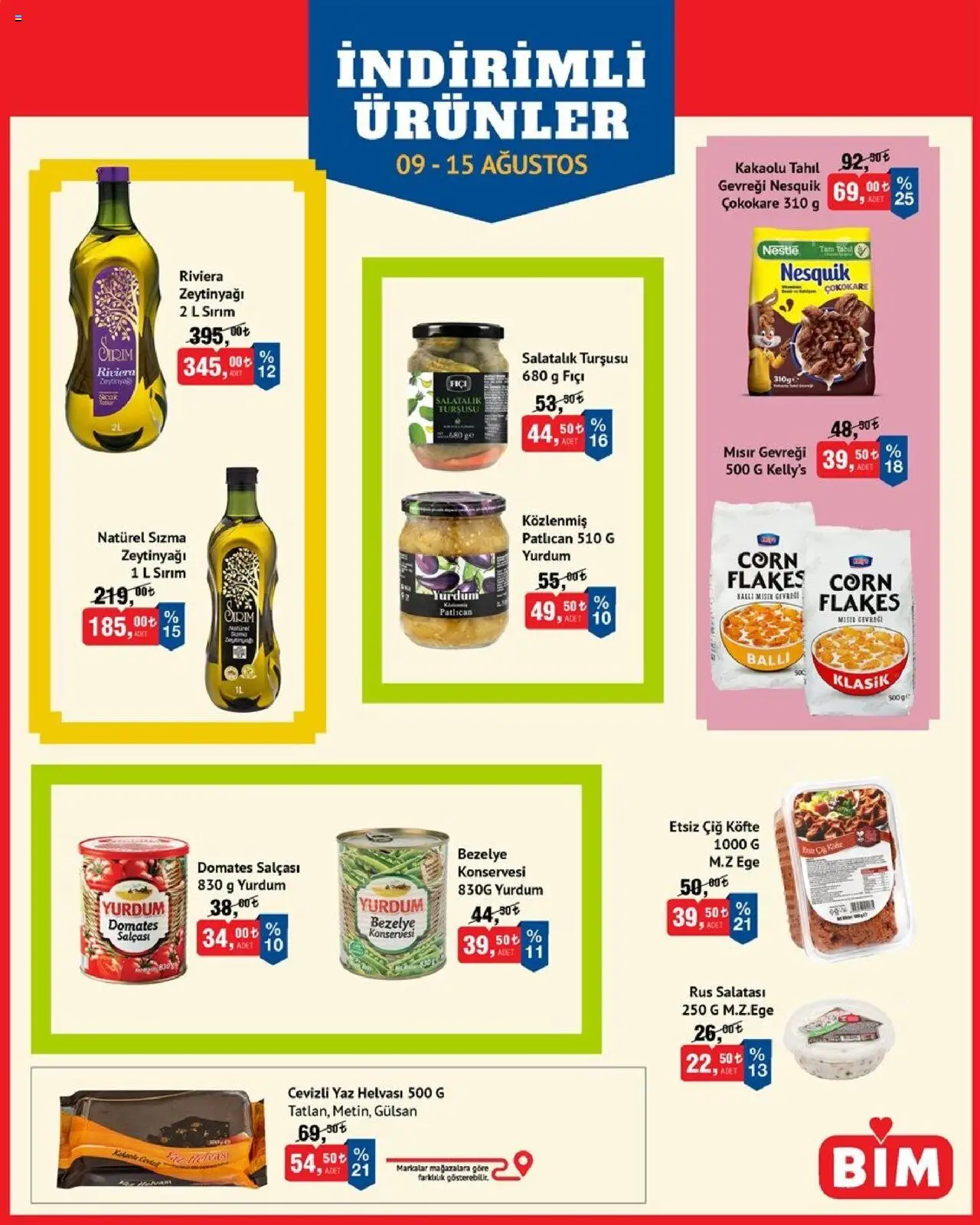 BİM Katalog bu hafta (09 Ağustos 2025) - Aktüel Broşür - Sayfa numarası 1
