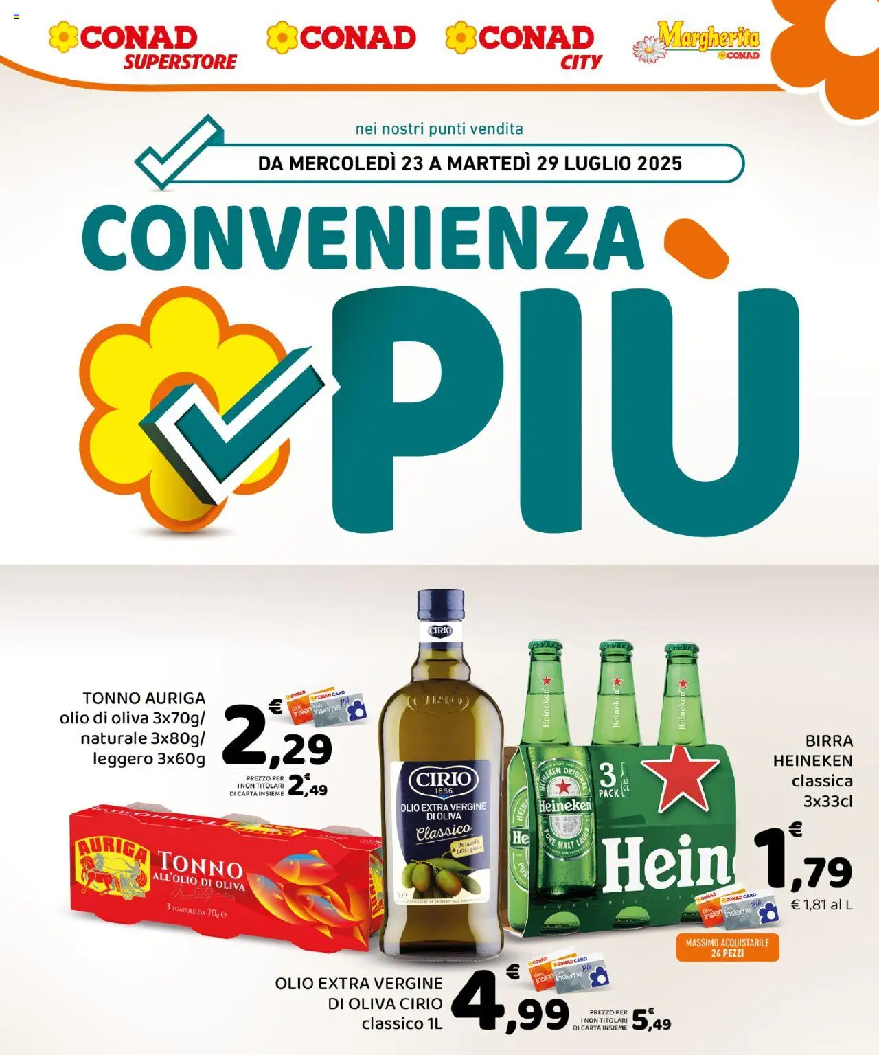 Volantino Conad valido da 23/07/2025 numero di pagina 1