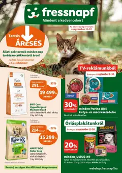 Fressnapf - Akciós újság Fressnapf megtekintése, amely érvényes 2025.09.11.-től