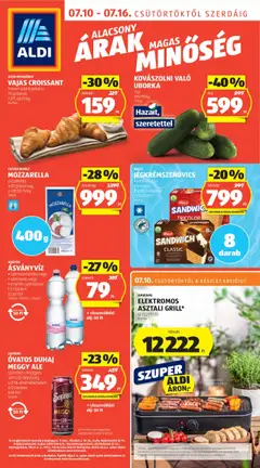 Aldi - Akciós újság Aldi megtekintése, amely érvényes 2025.07.10.-től