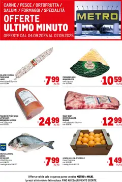 Anteprima dell'opuscolo Volantino Offerte Freschissimi dal negozio Metro valido da 04/09/2025