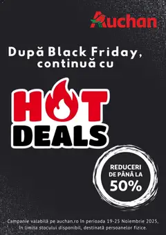 Previzualizarea de cataloage: Auchan Catalog - Hot deals valabil de la 19.11.2025