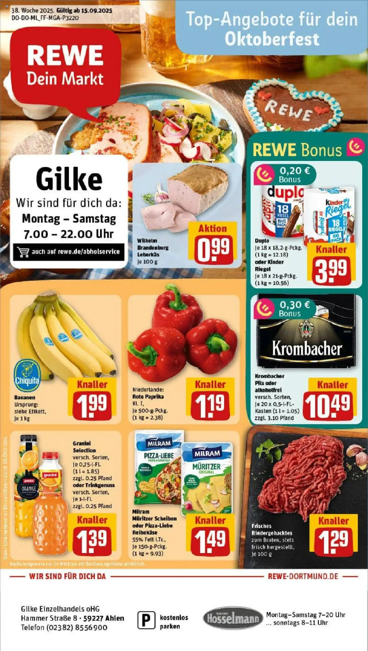 REWE Prospekt ab 14.09.2025 nächste Woche - Prospekt Ahlen	