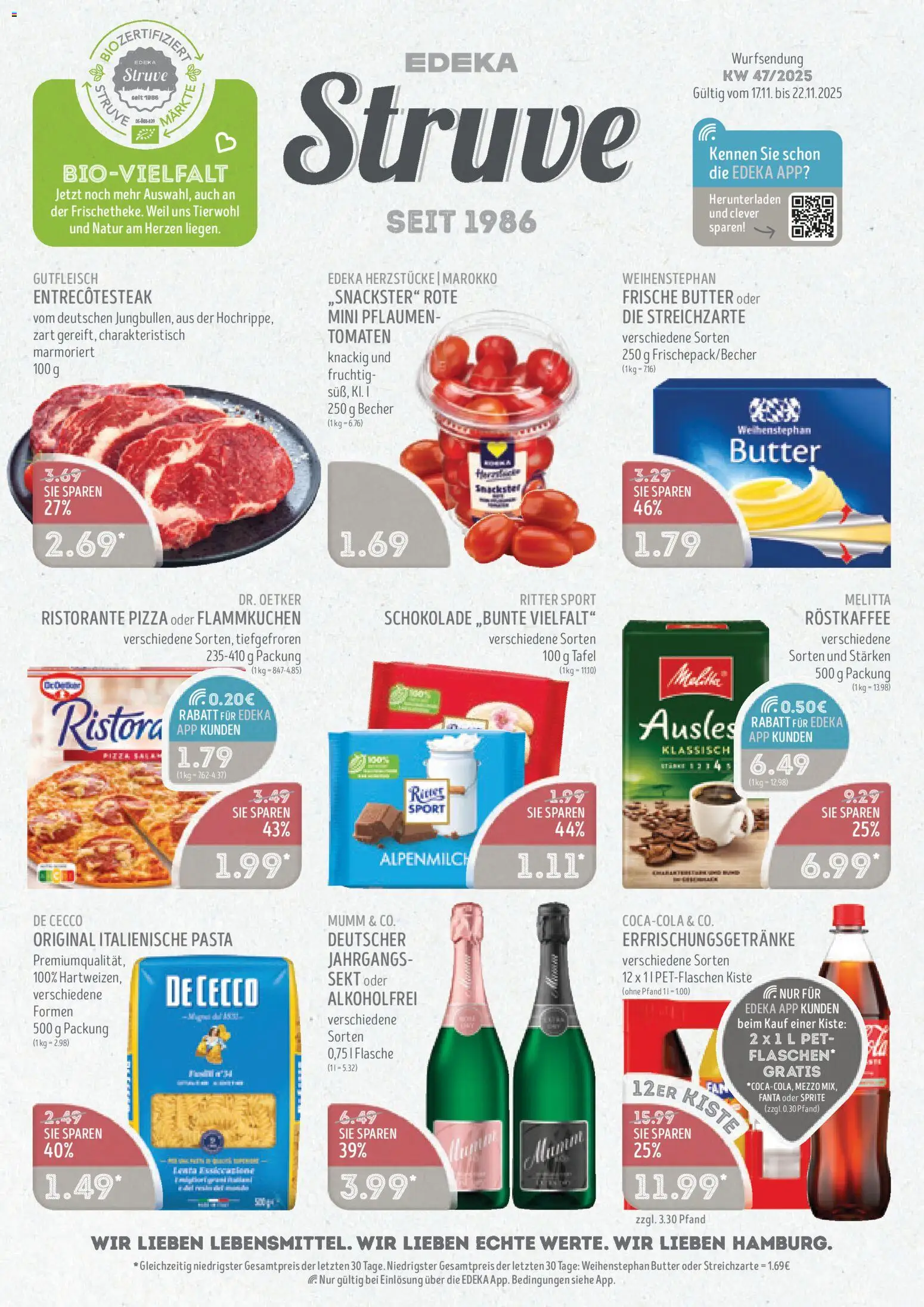 Vorschau von dem Prospekt des Geschäftes Edeka Struve, gültig ab dem 17.11.2025