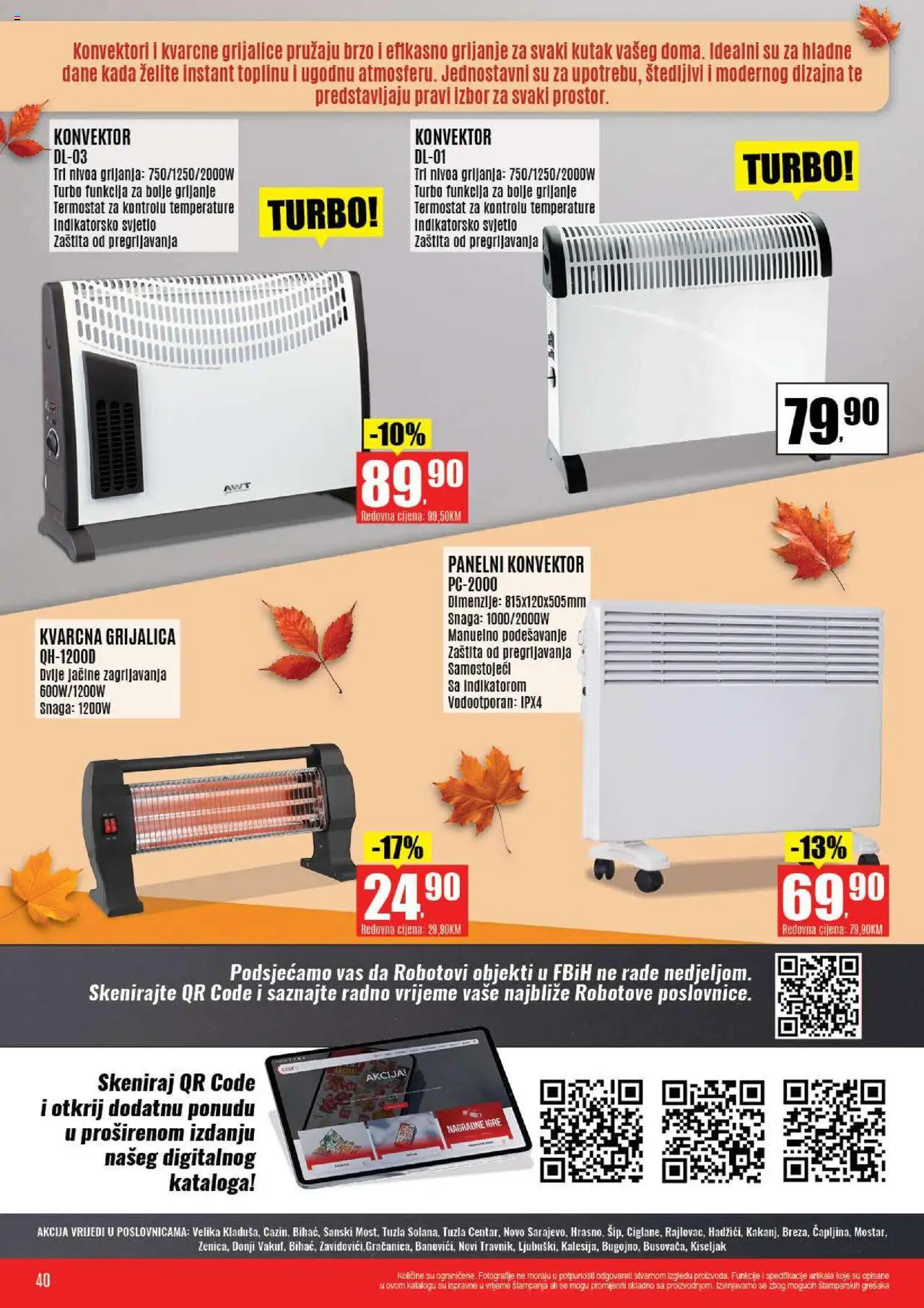 Pregled letka Katalog trgovine Robot vrijedi od 2025.10.20