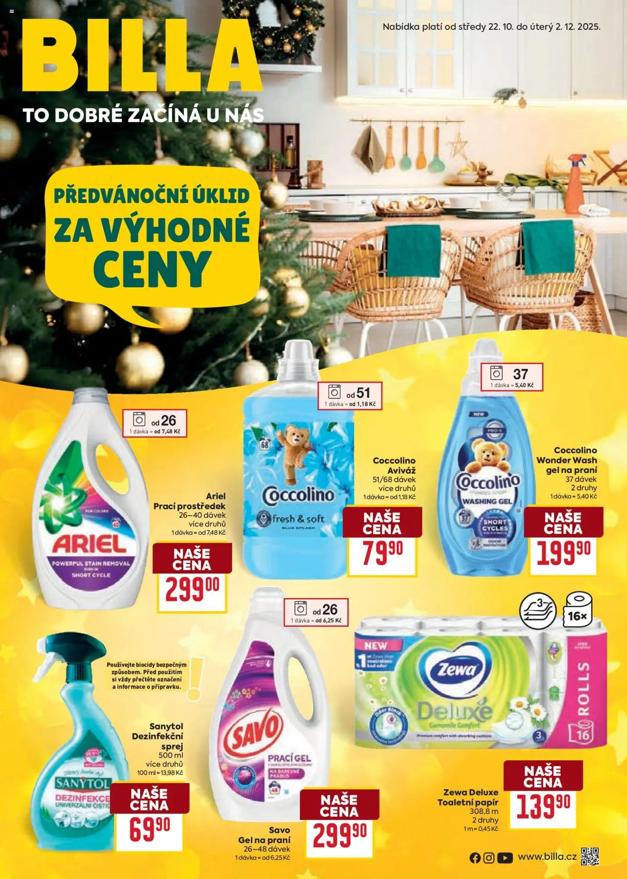  BILLA leták již od 22.10.2025 » Akční "Leták - Cleaning"