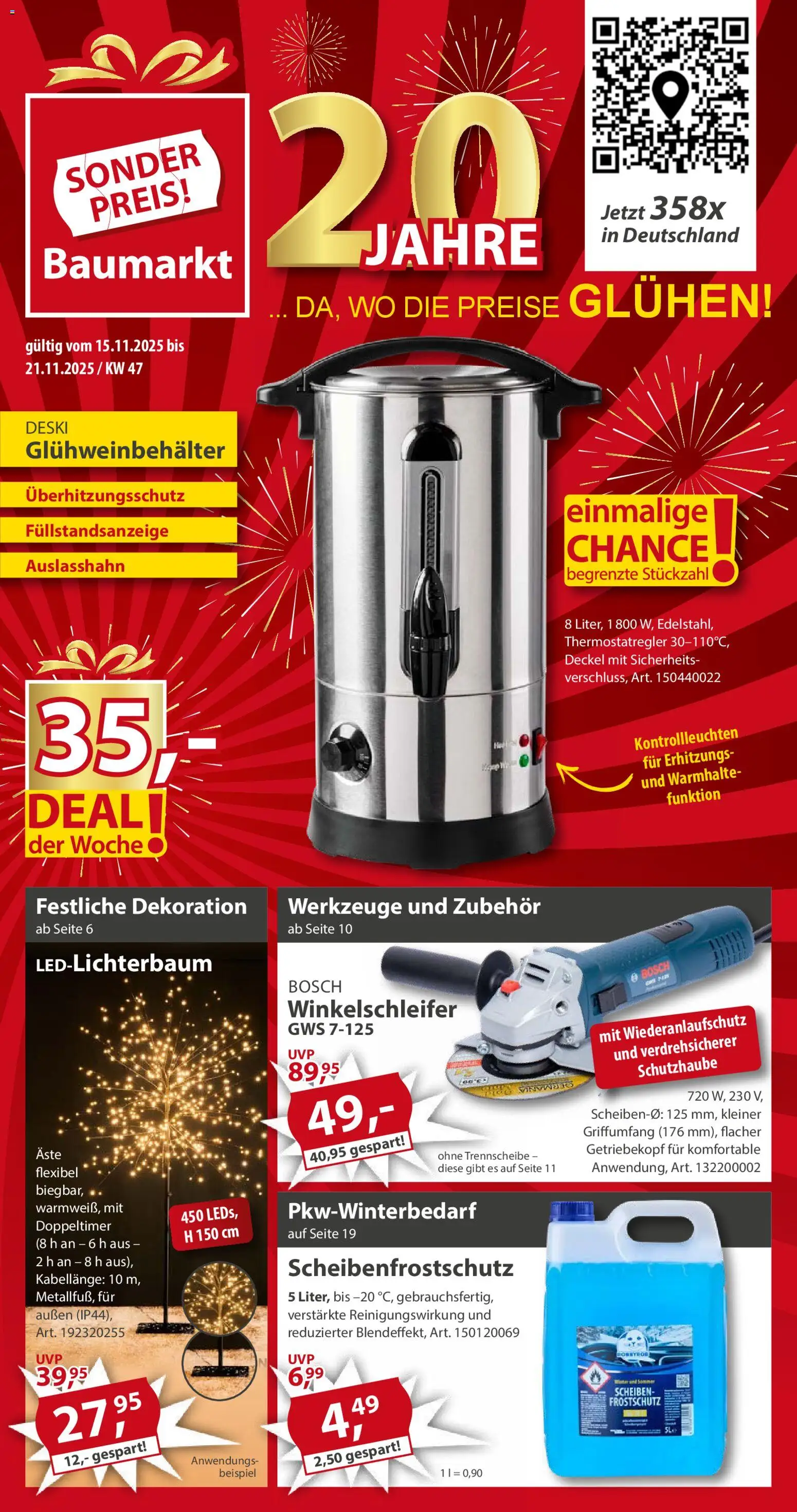 Vorschau von dem Prospekt des Geschäftes Sonderpreis Baumarkt, gültig ab dem 15.11.2025