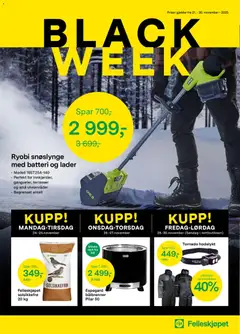 Forhåndsvis Black Friday fra butikk Felleskjøpet gyldig fra 21/11/2025