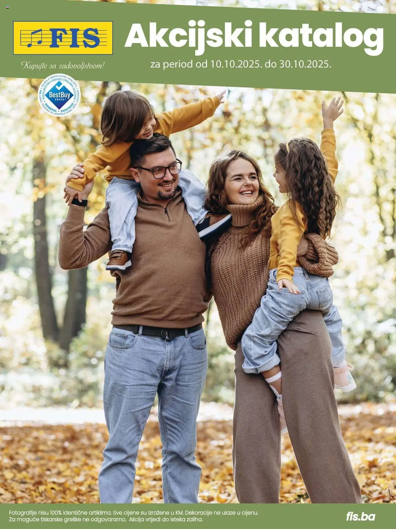 Pregled letka Katalog trgovine FIS vrijedi od 2025.10.10