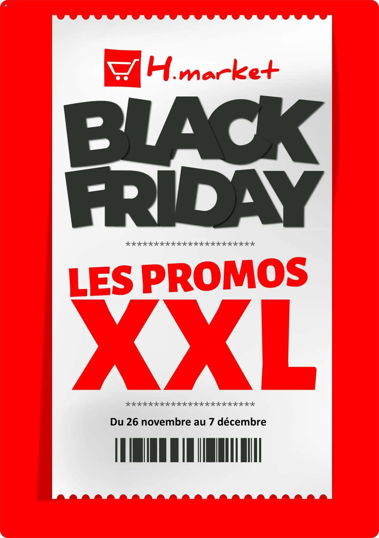 Prévisualisation de Black Friday du magasin Hmarket formulaire valide 26/11/2025