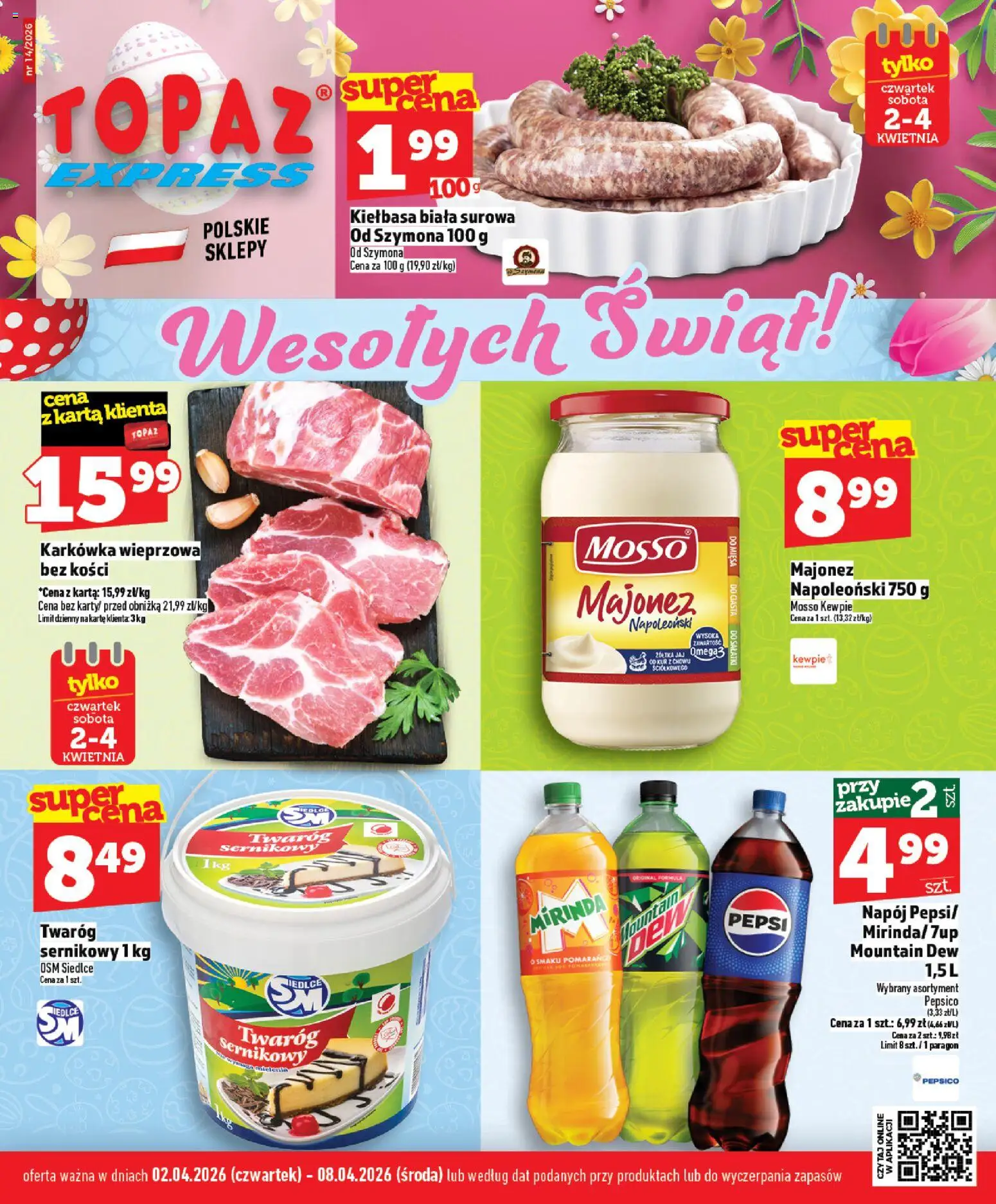 Pogląd gazetki "Topaz gazetka - Express" ze sklepu Topaz ważnej od 02.04.2026