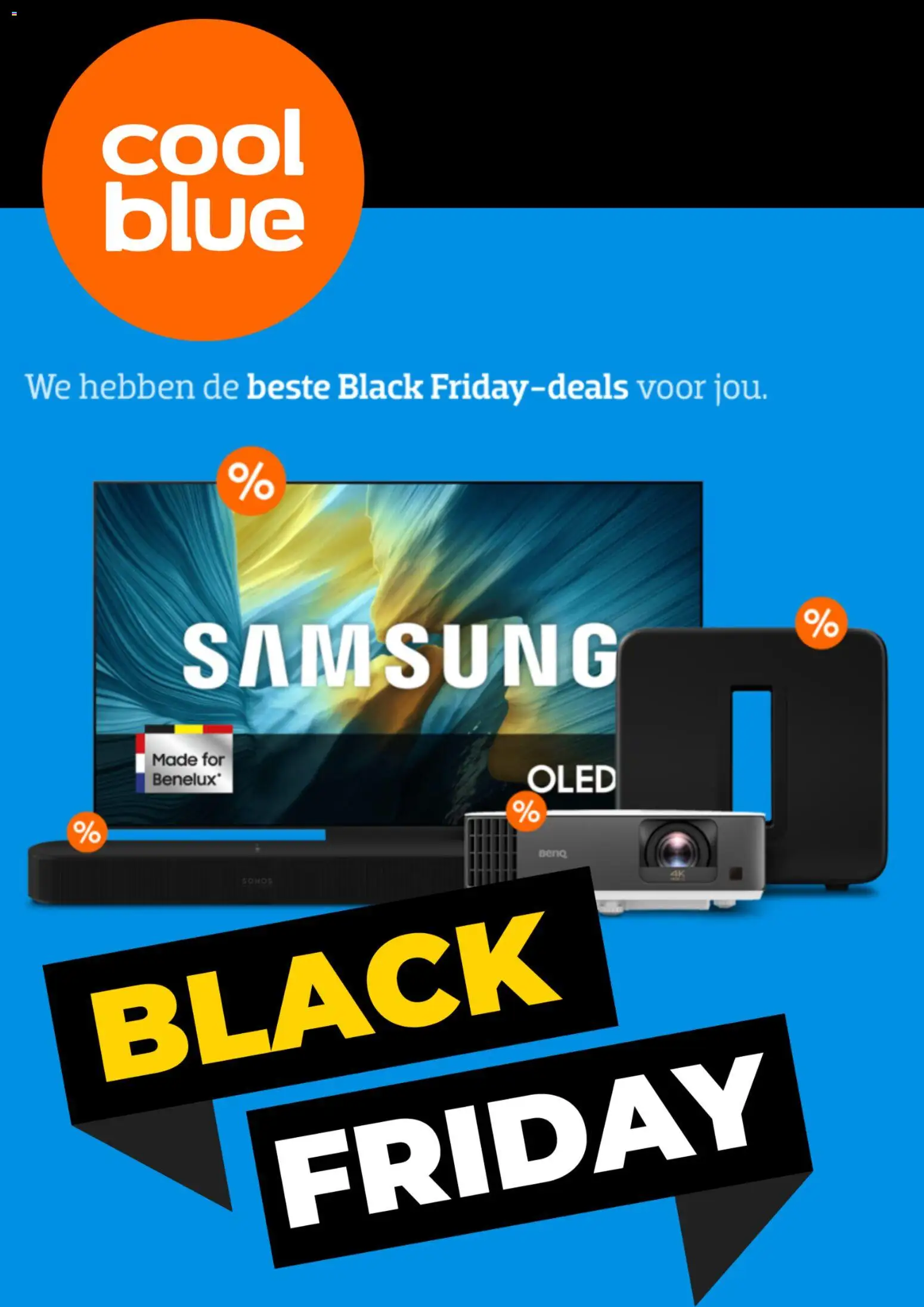 Voorbeeld van Black Friday van winkel Coolblue geldig vanaf 07/11/2025