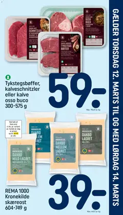 Eksempel på tilbudsavis Rema 1000 - Uge 11 Indstik fra butik Rema 1000 gyldig fra 12/03/2026