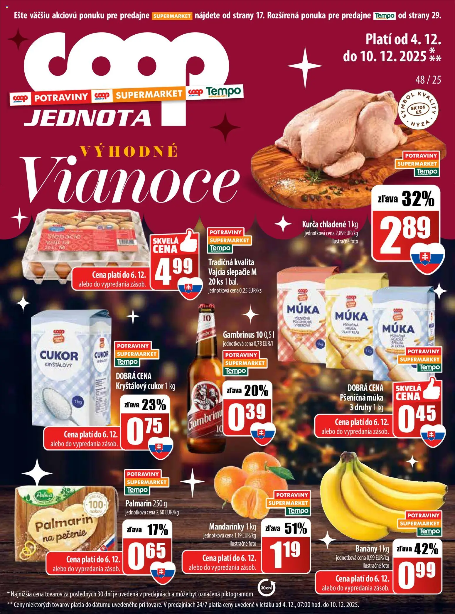 Náhľad COOP Jednota letáku platného od 04.12.2025