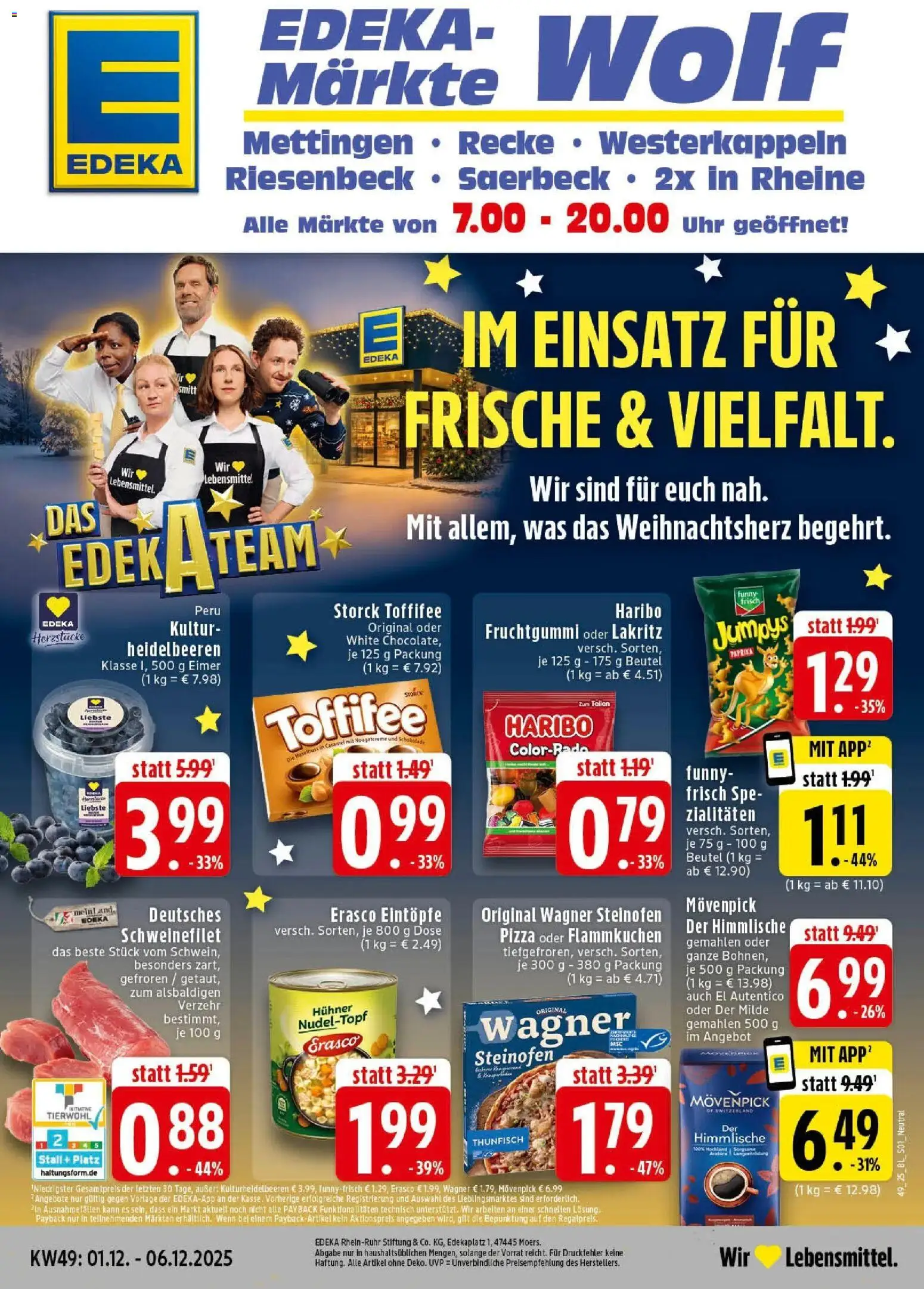 Vorschau von dem Prospekt des Geschäftes Edeka, gültig ab dem 01.12.2025