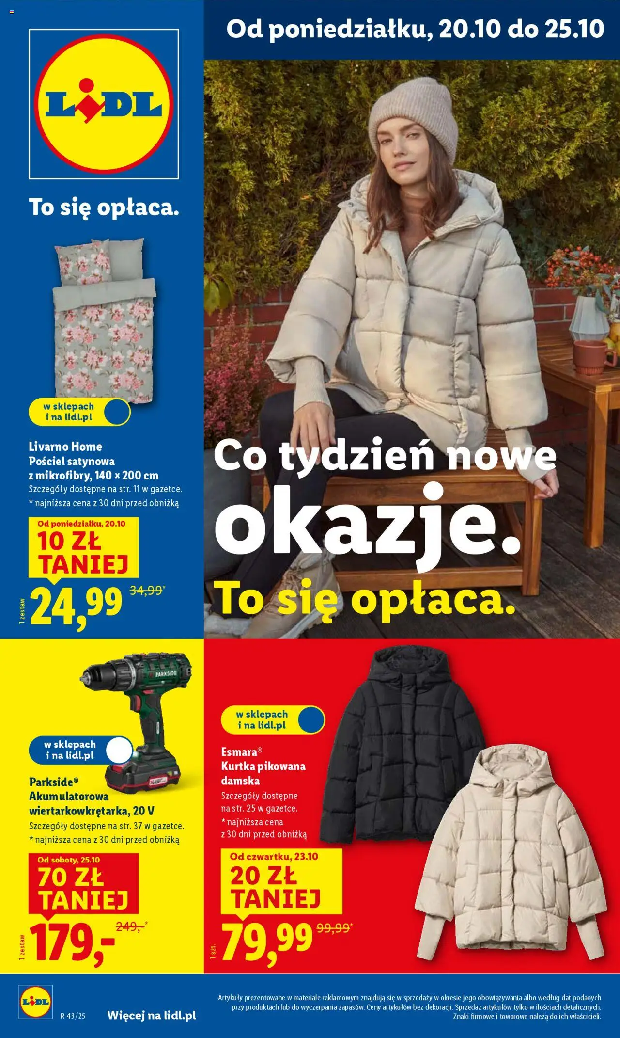 LIDL gazetka 20.10.2025 - 25.10.2025 - Najnowsza od czwartku - Numer strony 1