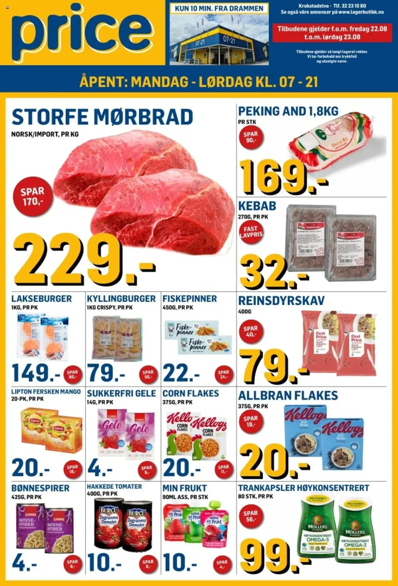 Kundeavis Price Lagerbutikk gyldig fra 22/08/2025 - Sidenummer 1