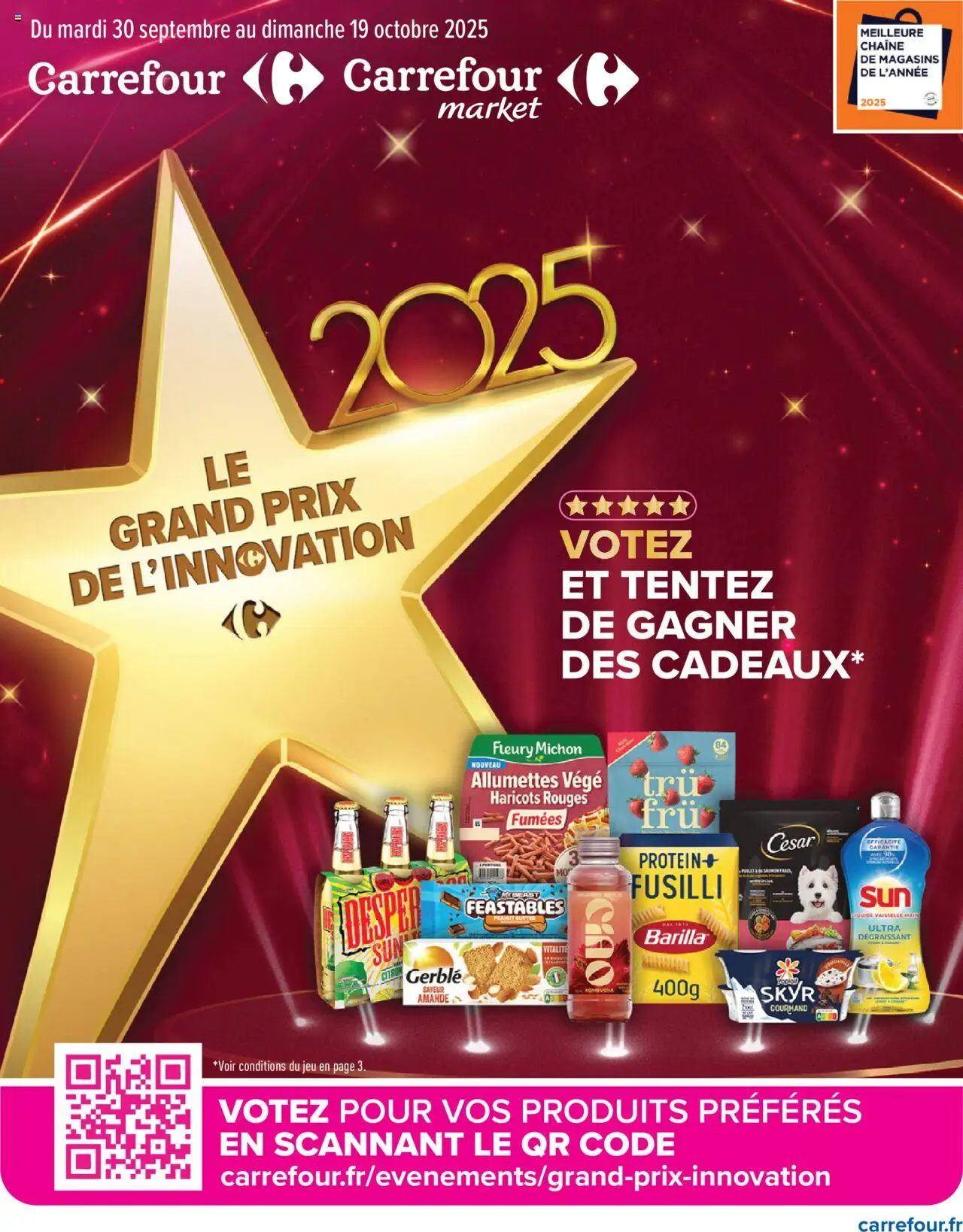 Le grand prix de l'innovation 2025 de la boutique Carrefour valable du 30/09/2025 - Page numéro 1