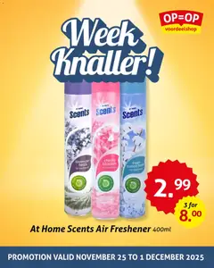 Voorbeeld van Folder van winkel OP is OP geldig vanaf 25-11-2025