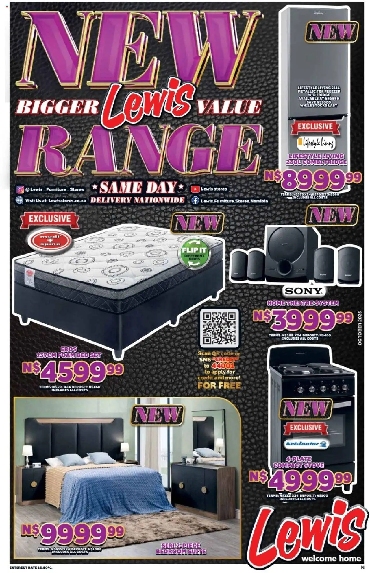 Lewis Stores Namibia Brochure from 01/10 - 08/11/2025 > Promotions