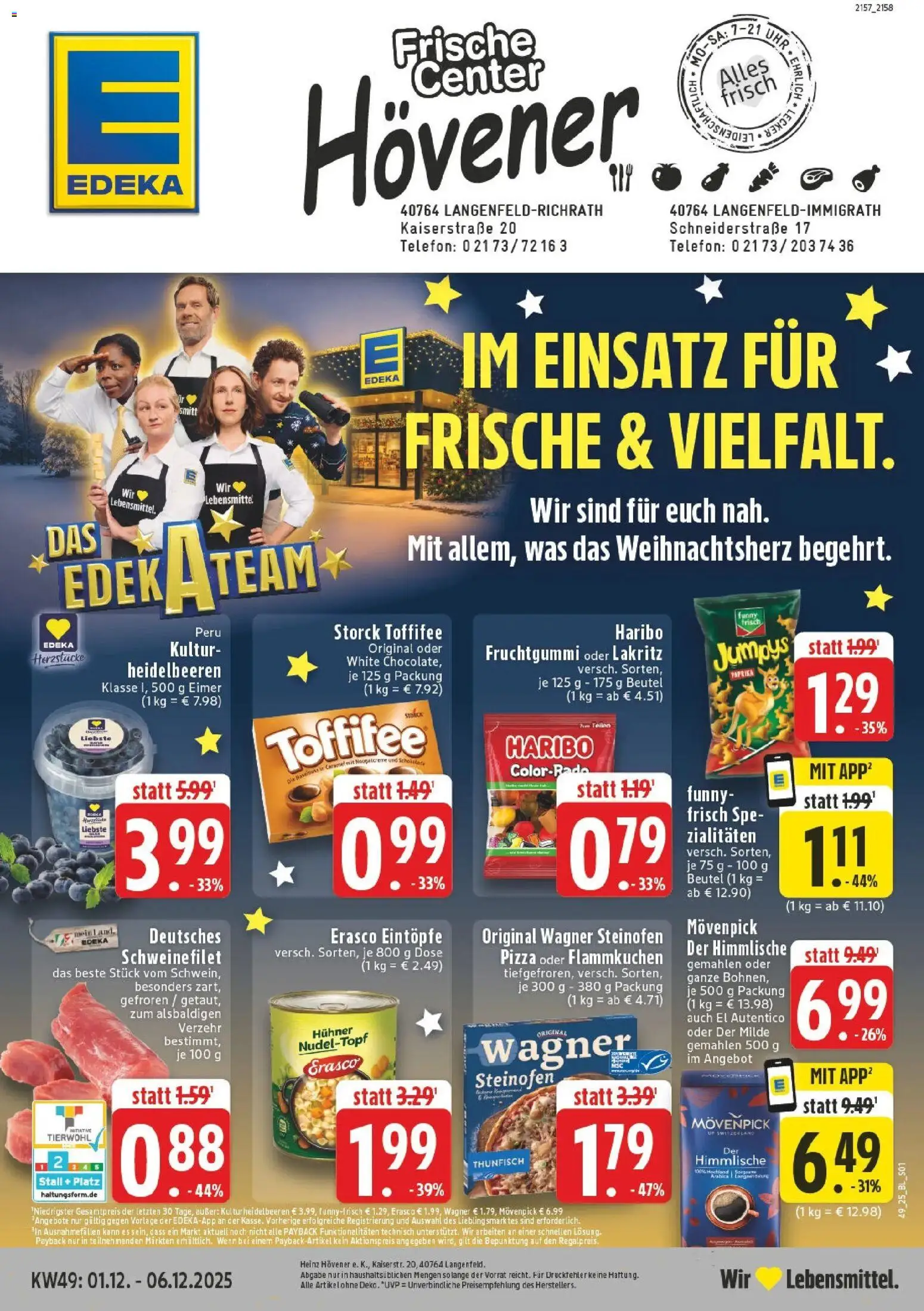 Vorschau von dem Prospekt des Geschäftes Edeka, gültig ab dem 01.12.2025