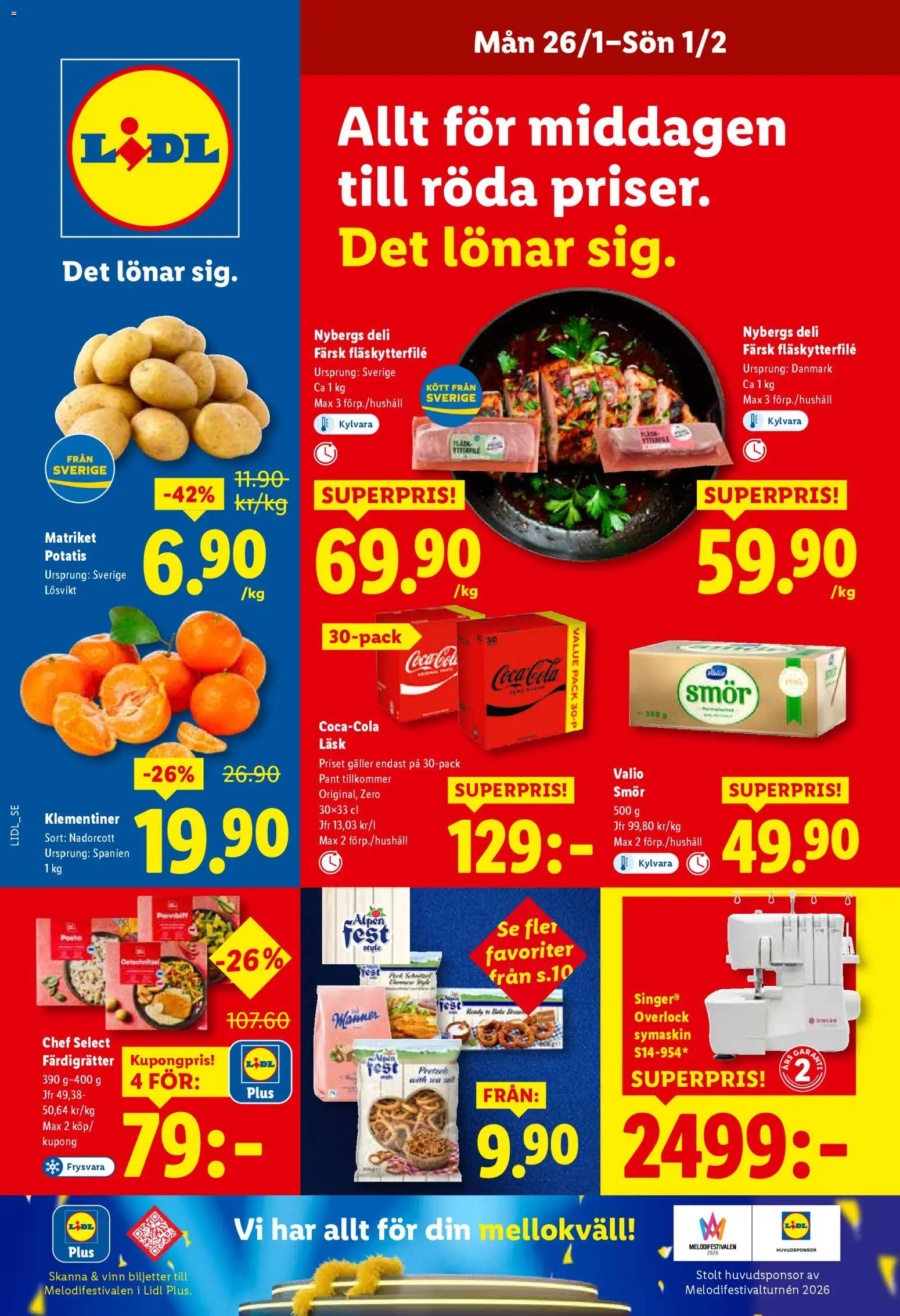 Förhandsgranska reklamblad Aktuella reklamblad Lidl från butik Lidl gäller från 26/01/2026