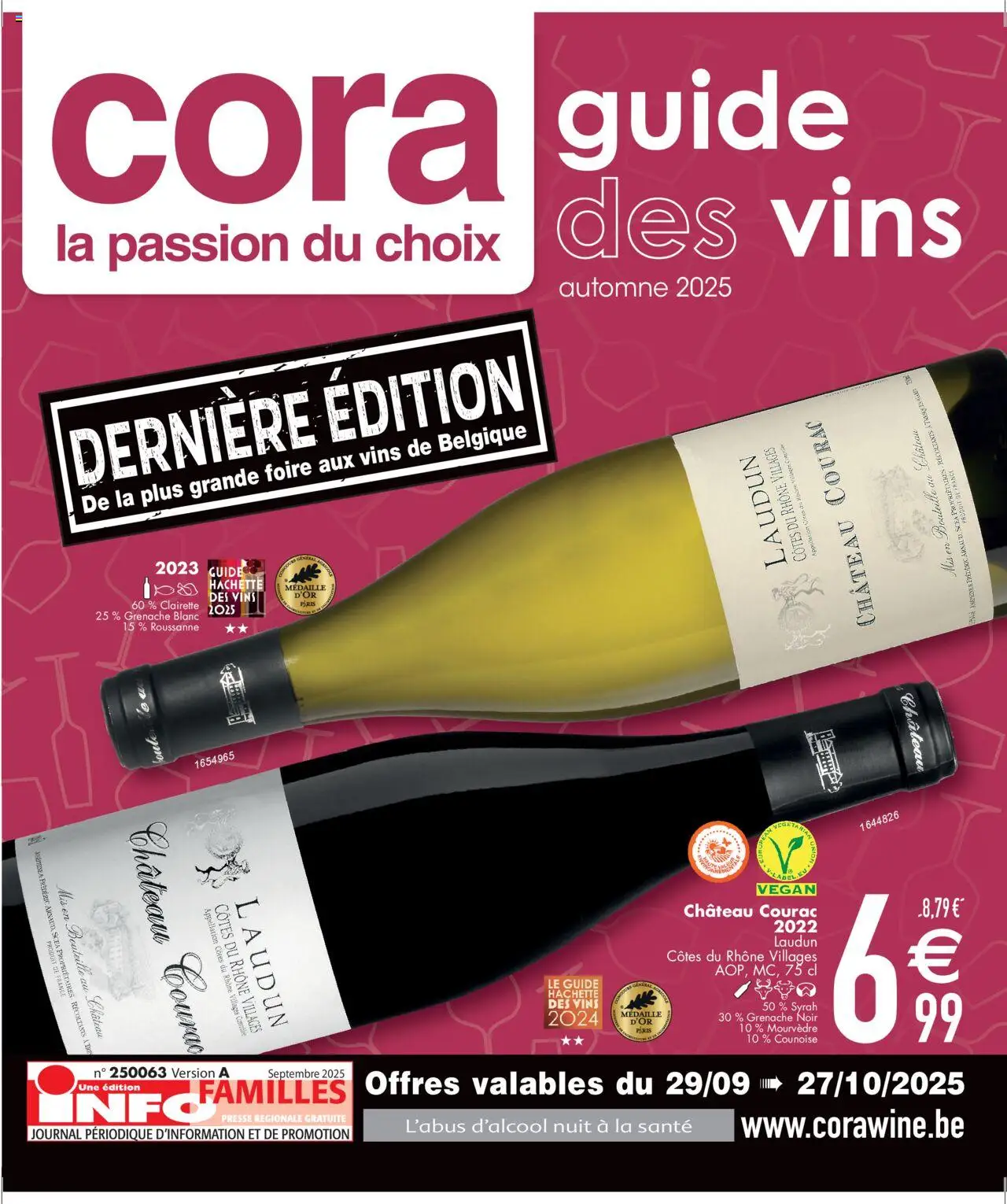 Cora shop Guide des vins geldig vanaf 29/09/2025 - Paginanummer 1