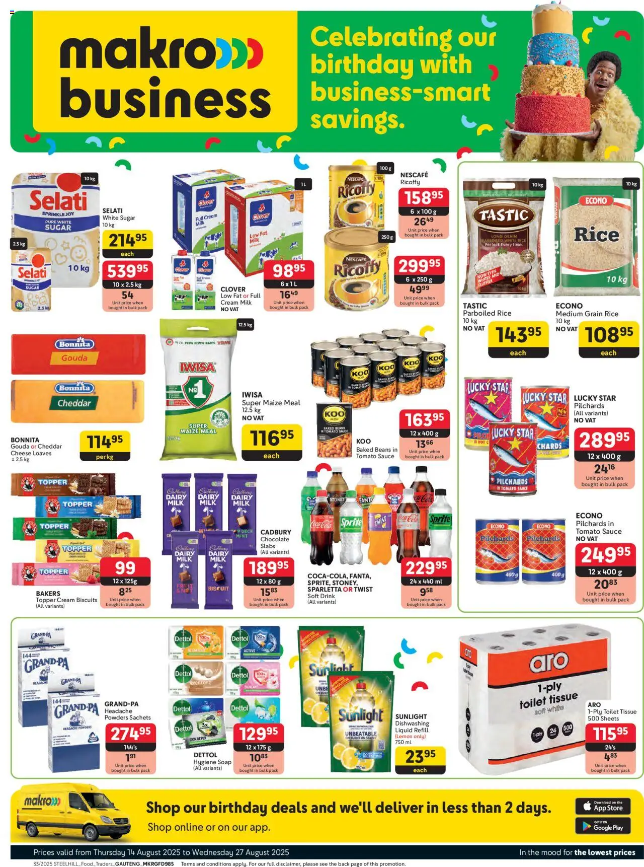 Makro Gauteng - Business from 14/08 - 27/08/2025 > Promotions