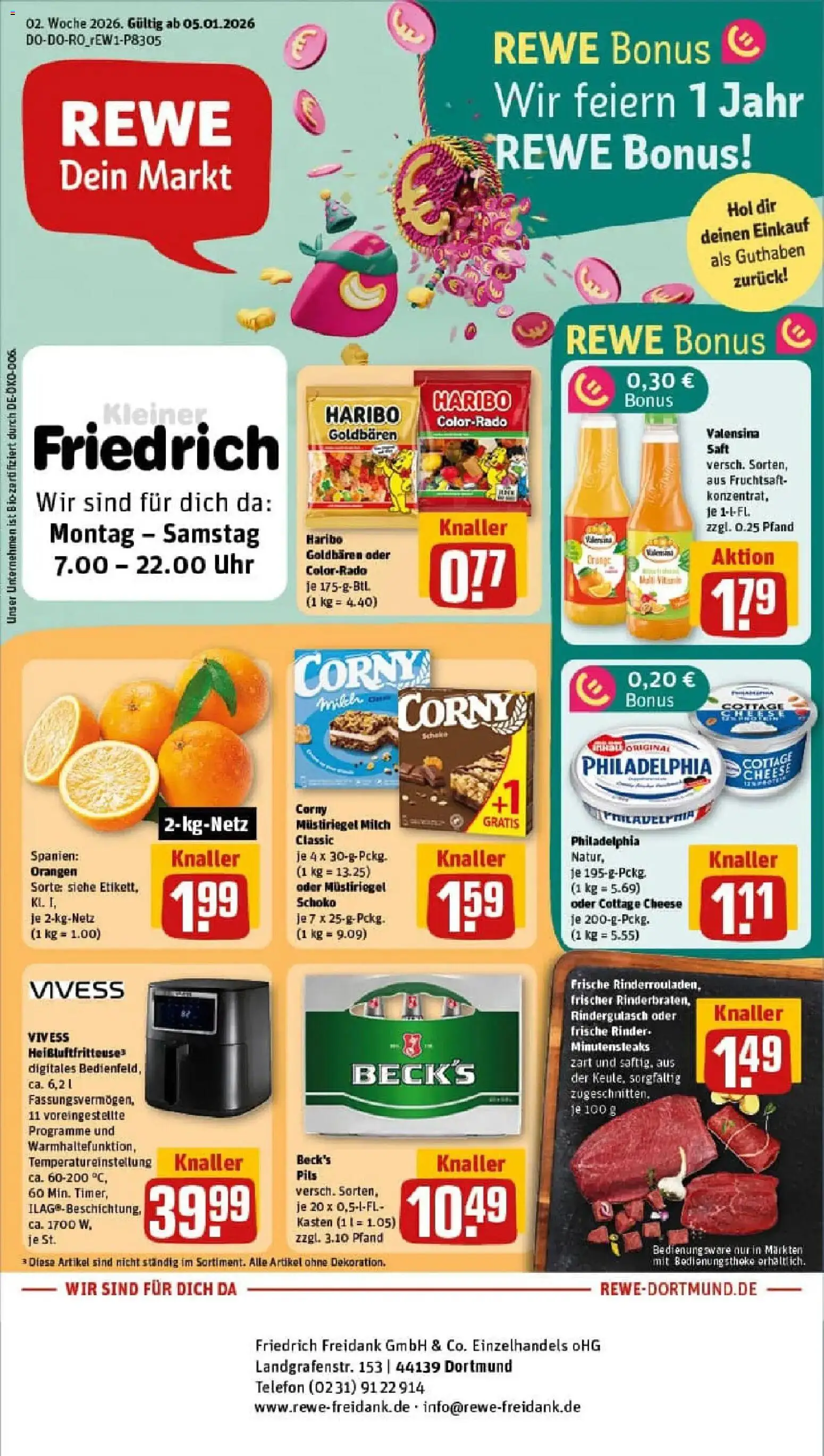 Vorschau von dem Prospekt des Geschäftes Rewe, gültig ab dem 05.01.2026