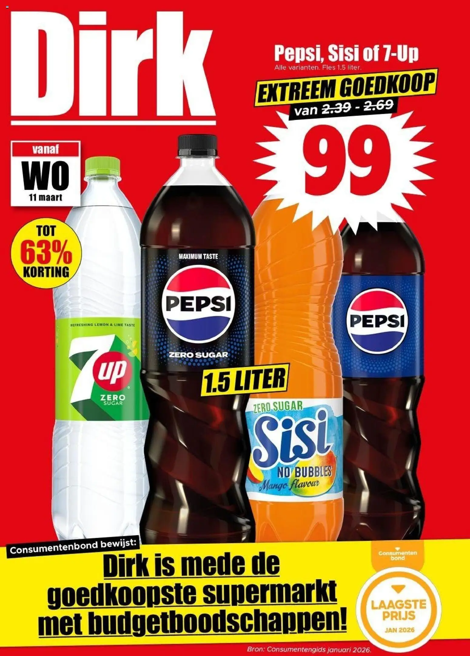 Voorbeeld van Dirk Folder / Publicité van winkel Dirk geldig vanaf 11/03/2026