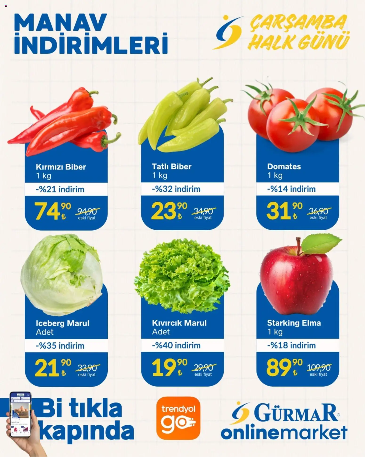 Gürmar Manav İndirimleri 03.12.2025 - Broşürünün önizlemesi