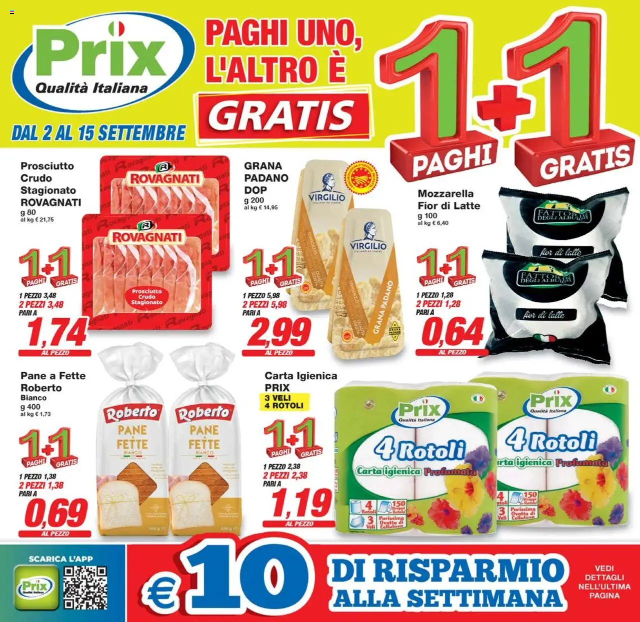 Volantino Prix valido da 02/09/2025 numero di pagina 1