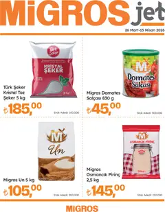 Migros Migros Katalog - Migros Jet Dijital 26.03.2026 - Broşürünün önizlemesi
