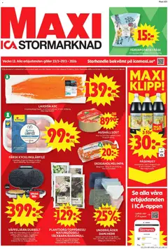 Förhandsgranska reklamblad Enköping från butik ICA Maxi gäller från 23/03/2026