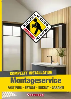 Förhandsgranska reklamblad Katalog Montageservice från butik Bauhaus gäller från 01/02/2024
