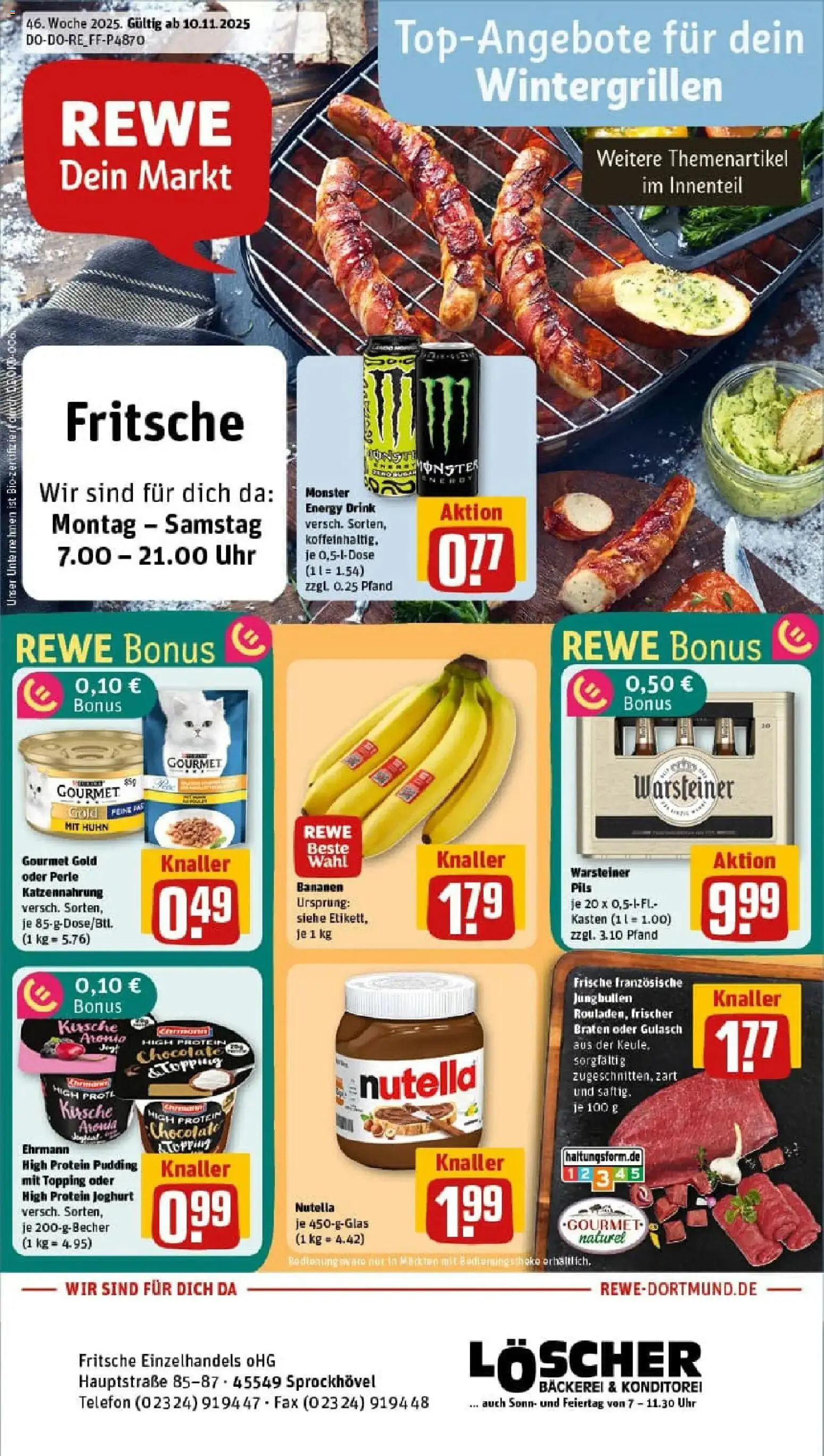 Vorschau von dem Prospekt des Geschäftes Rewe, gültig ab dem 09.11.2025