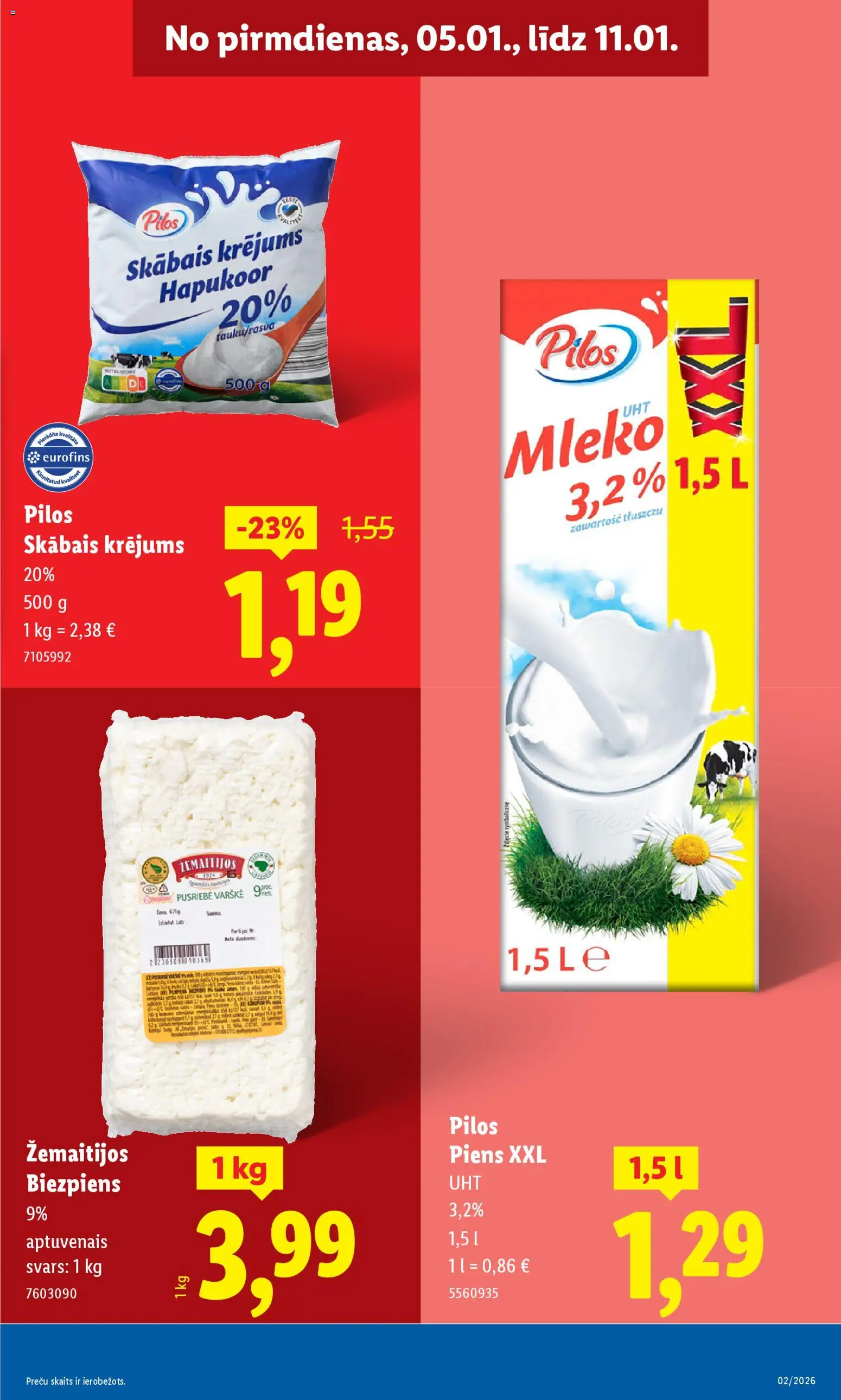 Skatīt Lidl akciju bukletu, derīgs no 2026.01.05