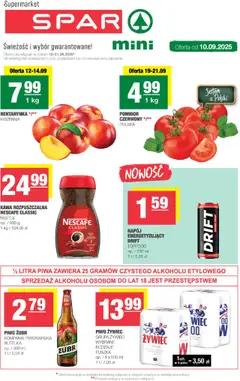 Pogląd gazetki "Spar Mini" ze sklepu Spar ważnej od 10.09.2025