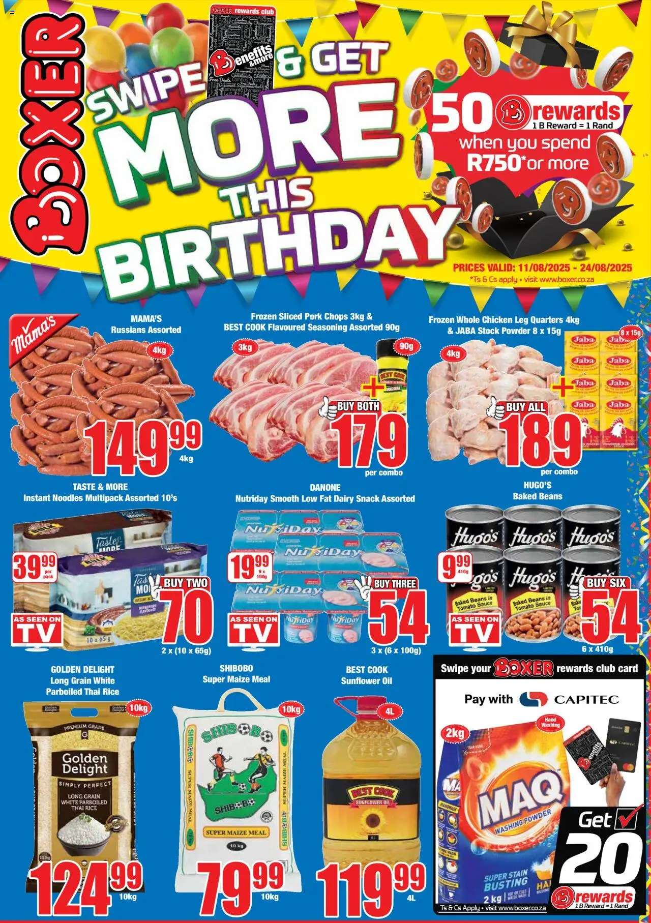 Boxer Specials from 11/08 - 24/08/2025 > Promotions