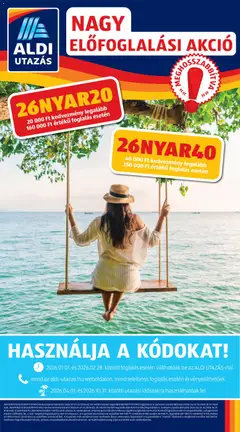 Aldi - Utazás katalógus megtekintése, amely érvényes 2026.02.19.-től