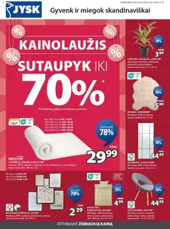 JYSK parduotuvės leidinio Leidinys galiojančio nuo 2026.01.06 peržiūra
