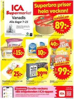Förhandsgranska reklamblad Stockholm från butik ICA Supermarket gäller från 05/01/2026