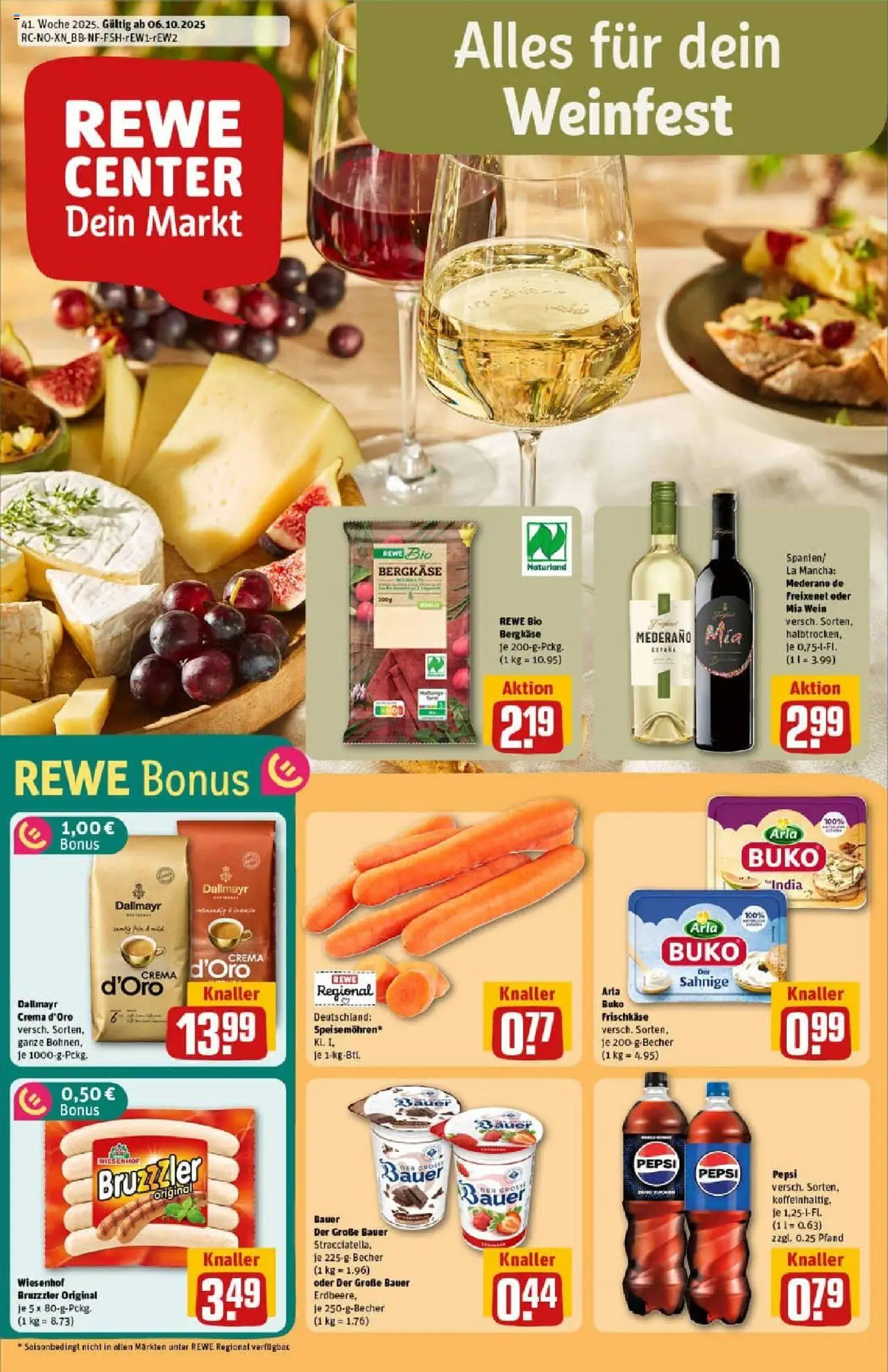 REWE Prospekt ab 06.10.2025 nächste Woche - Prospekt Braunschweig	