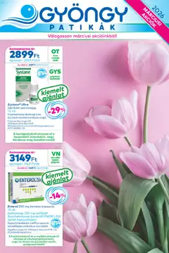 Gyöngy Patikák - Gyöngy Patikák akciós újság megtekintése, amely érvényes 2026.03.01.-től